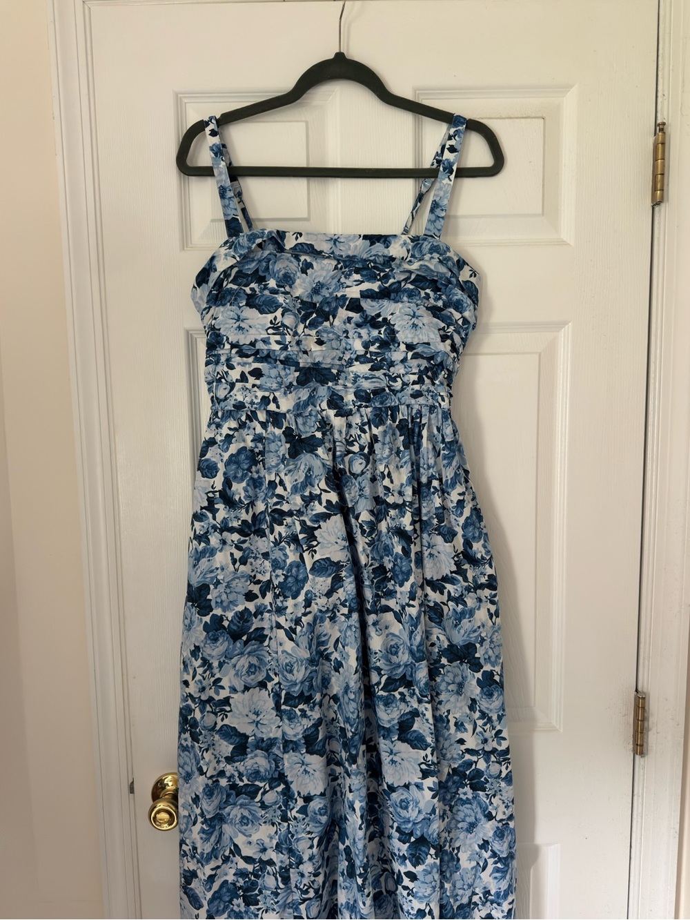 Abercrombie & Fitch Blue Floral Midi Dress